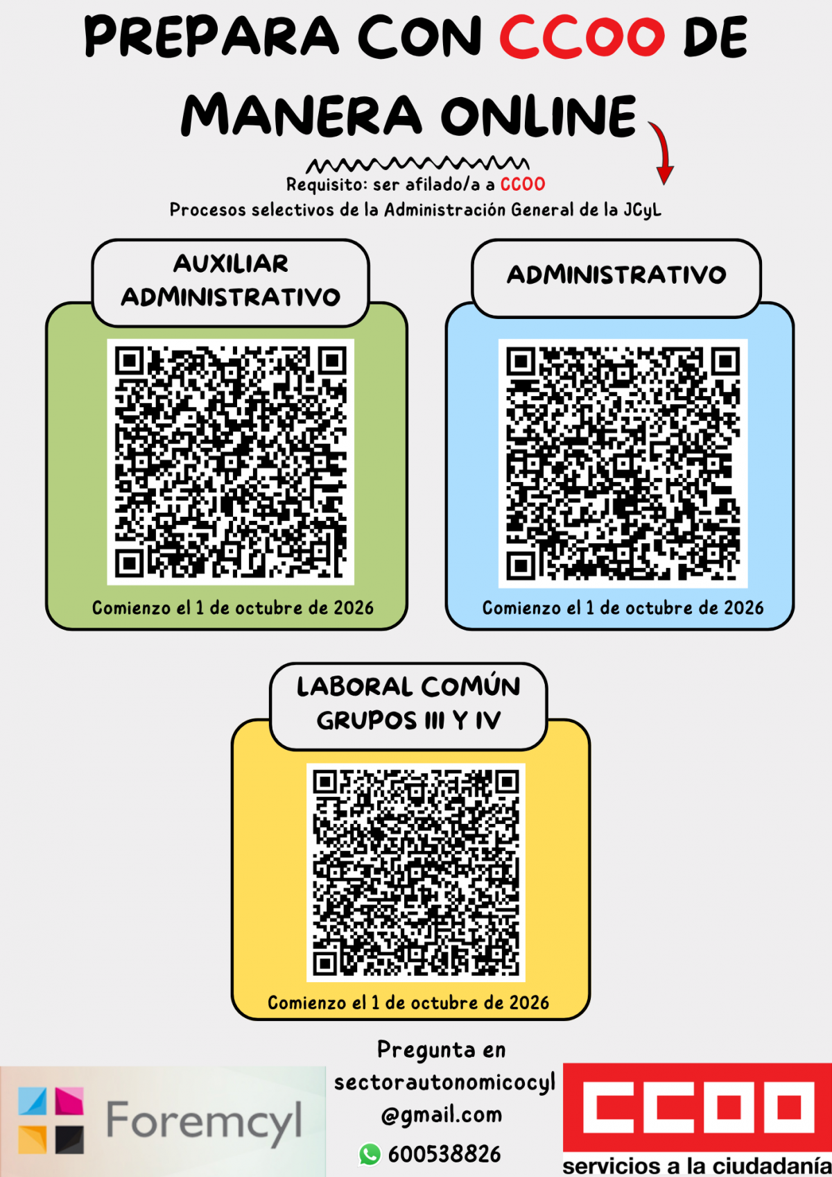 Cartel cursos